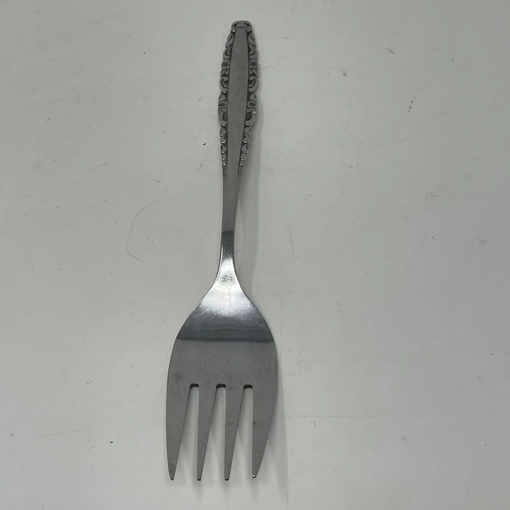 Northland Stainless Love Story Japan Flatware Serving Set 4pc Spoons Ladle Fork